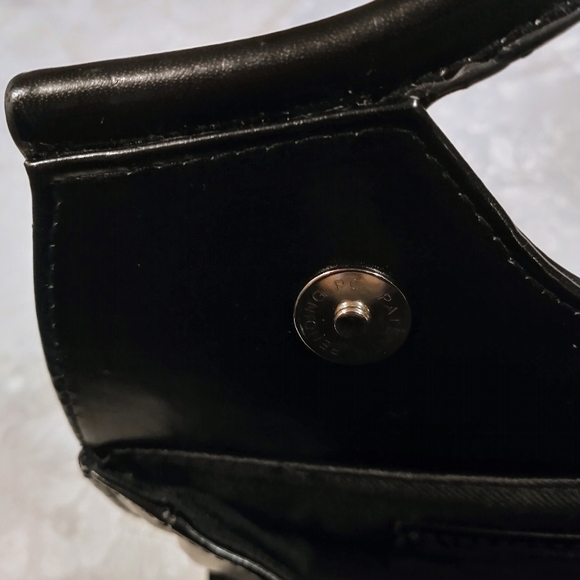 Black Rectangular Clutch Handbag - Picture 6 of 8